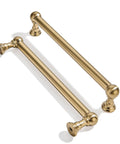 2 Pack 6 And A Quarter Inch Hole Center Brushed Brass Cabinet Pulls Beefy Durable Heavy Duty Solid Warm Brass Cabinet Handles
