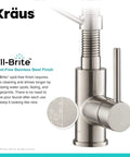 Bolden Commercial Style Two Function Pull Down Kitchen Faucet With Single Handle And High Arc Spout Spot Free Stainless Steel Finish
