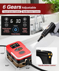 Supercharged 1500W Steam Cleaner with 1.2L Tank and 10s Heat Up delivers 221 Degrees High Pressure Steam with control display.