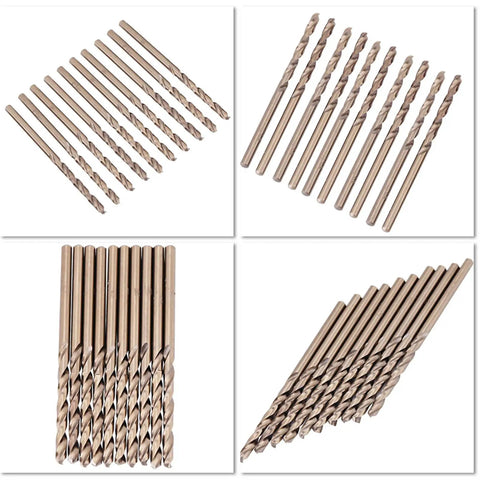 HSS M35 Cobalt Twist Drill Bits Set 4mm Pack Of 10 For Stainless Steel And Hard Alloys Pro Grade Precision Cutting Bits With 135 Degree