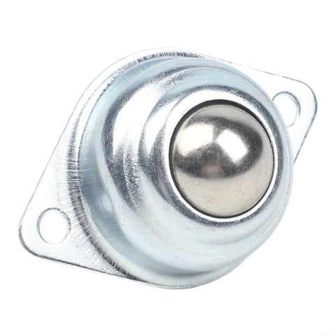 10 Pack Ball Wheel Casters Galvanized Carbon Steel Heavy Duty Roller Balls 360 Degree Swivel Wheels close-up of a single roller ball caster.