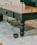 8 Piece Non Slip Furniture Pads Thick Rubber Feet Protectors Anti Skid Floor Grippers under wooden coffee table leg