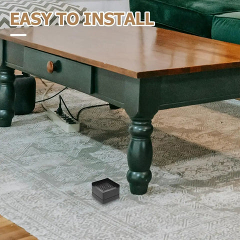8 Piece Non Slip Furniture Pads Thick Rubber Feet Protectors Anti Skid Floor Grippers under wooden coffee table leg