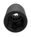 Street Proven Spline Drive Impact Wrench Socket 46mm Deep, heavy duty chromoly steel, six-point jaw design for durability.