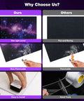 Comparison between 8 Pack Fiber Optic Starlight Soundproof Foam Panels For Walls And Ceilings against standard flat panels.
