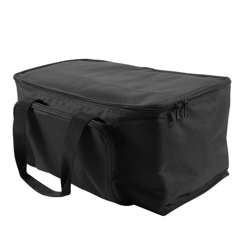Waterproof Par Light Bag For Four Par Spotlight Lights with accessory pocket and padded handle, durable black storage case