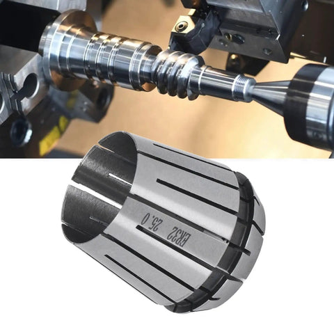 26mm Collet Chuck For Engraving Machines And CNC Routers And Lathes With Ultra Precision 0.005mm Clamping Through Coolant System Delivers Direct Coolant To Cutter To Cut Tool Runout And Vibration For Smooth Stainless Steel Engraving And Milling, 26mm collet chuck on CNC lathe