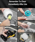 Steps to clean All Around Paint Sprayer For Home Interior And Exterior With 1400ml Tank, 550W, 4 Nozzles after use