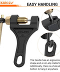 RZEOZU 420-530 chain breaker tool, black with brass screw, ergonomic handle (front view)