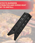 Heat Plate Replacement Parts For Outdoor Gourmet And Royal Gourmet Gas Grills Porcelain Steel Heavy Duty Upgrade For Pro Series in use