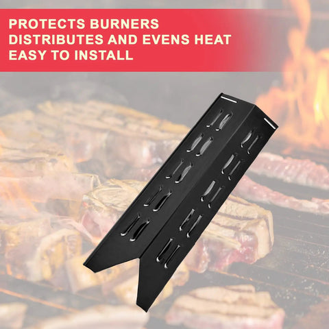 Heat Plate Replacement Parts For Outdoor Gourmet And Royal Gourmet Gas Grills Porcelain Steel Heavy Duty Upgrade For Pro Series in use