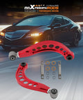 Rear Upper Control Arms With Polyurethane Bushings For Honda Civic Coupe And Sedan 2006 To 2015 And Acura CSX S shown with car in motion