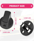 Keyless Ignition Start Button Kit With Push Turn Switch And Insert For Mitsubishi Lancer 2008 2017 And Outlander 2007 2013 product size diagram