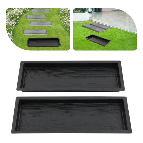 2 Pack Walk Path Maker Stone Mold Paving Paver Molds For Concrete Reusable Walkways For Patio Lawn Garden Easy To Use DIY
