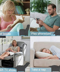 Massage Recliner Chair For Your Living Room Adjustable PU Leather With Footrest Ergonomic Home Theater Seating in use scenarios