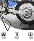 Beefy Heavy Duty Solid Steel Motorcycle Triangle Stand For Dirt Bikes 80-500cc, Rear Wheel Lift And Maintenance Stand, Rustproof