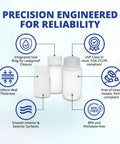 Go To Lab Sample Bottles With Lids Polypropylene 60ml 12 Pack emphasized features including leak proof seals and uniform wall thickness