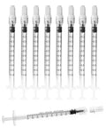 1ml Luer Lock Syringe Without Needle Pack Of 30 Sterile Plastic Syringes Individually Sealed For Lab Use Plant Cultivation Classroom Demos And Home Projects With Leakproof Top Luer Lock Smooth Plunger And Clear Markings, 1ml sterile plastic syringe with cap