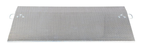Heavy Duty Aluminum Dock Plate 72 By 36 Inches With 3/8 Inch Thickness And 4300 Pound Capacity top view of loading ramp