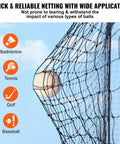 Baseball impacting 55 Foot Baseball Batting Cage Net For Baseball And Softball Training Pro Level Hitting Practice Net with Door