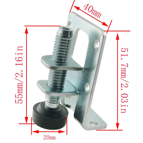 Heavy Duty Furniture Leveling Shims With Adjustable Metal Cabinet Legs And Anti Slip Foot Pads For Wardrobes And Workbenches Including Hex Wrench For Kick Those Wobbles Fast Dead Flat Setup image showing metal cabinet leg with black foot pad