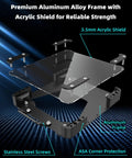 Mini Magnetic Roof Car Mount For Satellite Antenna with aluminum frame and 3.5mm acrylic shield, rock solid hold