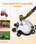 Left Hydraulic Disc Brake Master Cylinder Caliper Assembly for Baja Doodle Bug DB30 Blitz Dirt Bug Mini Bike Go Karts