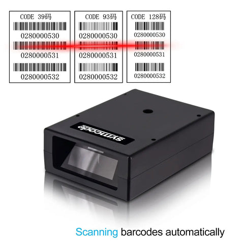 Embedded Mini Barcode Scanner For Screen Scanning CCD Reader Module with LED, scanning barcodes with red line indicator