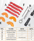 Pro Grade Engine Timing Locking Kit With 4 Camshaft Adjuster Tools, Fuel Injector Puller, T60 And T100 Sleeves For Mercedes Benz