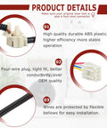 Washer Lid Lock Switch Assembly Replacement Kit With 4 Wire Plug Bezel And Instructions showing product details and features