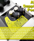 Close-up of the air supply port on the ATC Air Cooled Spindle Motor 9KW Workhorse With ISO30 Tool Holder, Automatic Tool Change.