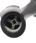 Close-up of connector on Pro Grade Marine Fuel Line Kit With Six Feet Of Three Eighths Inch Hose Tank And Engine Fittings Sprayless Connector