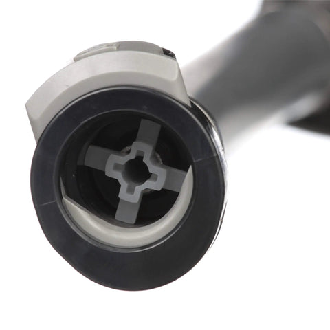 Close-up of connector on Pro Grade Marine Fuel Line Kit With Six Feet Of Three Eighths Inch Hose Tank And Engine Fittings Sprayless Connector