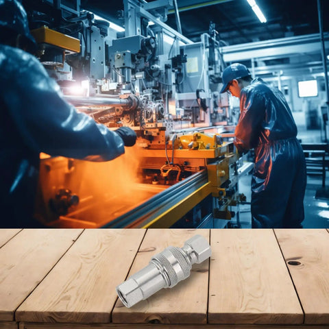 Heavy Duty Hydraulic Quick Connect Coupler M14 Thread Pipe Fitting Deep Thread For Secure Connection Built Tough With Carbon Steel