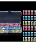 Check Out This Awesome 100Pc Set Of Quick Spade Heat Shrink Connectors With Durable Insulated Terminals In Hot Red Yellow And Blue Colors For Easy Crimping On Any Electrical Wire Job Today. 100-pack spade terminals in storage case, red, blue, and yellow
