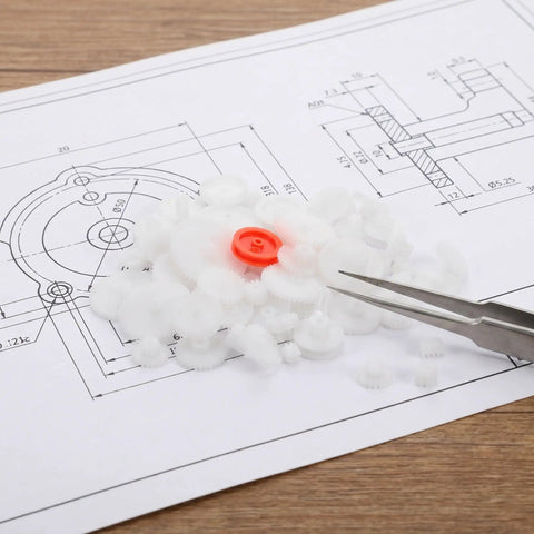 Top-Shelf Mini Plastic Gear Kit With Mechanical Project Parts Small Motor Components And DIY Hobby Accessories For School Engineering Models on blueprint.