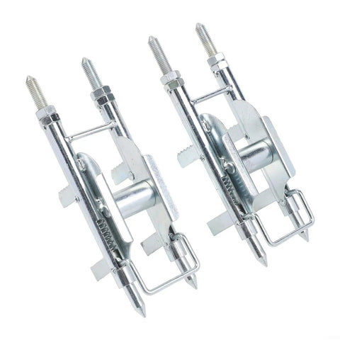 Must Have Pro Grade Wire Threader for Electricians Super Handy Cable Pulling Tool for Junction Boxes and Enclosures Compact One Person Install Helper Solid Metal Build Silver Finish 2 Piece Set, two silver metal tools