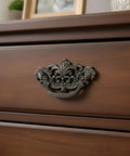 Durable Zinc Alloy Dark Antique Bronze 3 Inch C-C Vintage Drawer Pulls Set Of 4 For Cabinets And Dressers Kitchen Hardware
