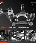 Front Passenger Side Steering Knuckle For Lexus Toyota RAV4 Scion TC Direct Swap Suspension Part with complete mounting holes.