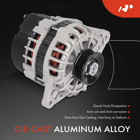 Beefed Up High Output Alternator Replacement For Hyundai Elantra 2001 2006 Accent 2000 2005 Tiburon 2003 2004 2007 2008 Tucson 2005