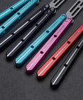 Colorful Integrated Forging Bushing System With Aluminum Integral Channel Handle for balance and grip, variety of handles shown