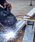 Heavy Duty 12 Inch F Clamps Set For Welding And Metalworking, 1320 Pounds Load Capacity, holding metal beam during welding