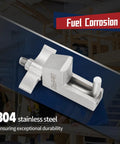 304 Stainless Steel Hose Pincher with butterfly handle, shown against a workshop background.