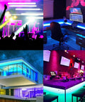 Ultimate USB Powered RGB 5050 LED TV Backlight Strip Kit For 46 To 65 Inch Televisions, colorful ambient lighting scenes