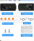 Garage Door Safety Sensor Beams Replacement For 1997 And Newer Openers With Infrared Safety Sensors, no bracket, parts shown