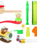 9-Piece Oral Motor Therapy Kit For Kids And Grown-Ups With Myofunctional Tools Like Tongue Trainer And Whistle, Controlled Airflow, Speech Clarity, Oral Placement Practice, And Feeding Support.
