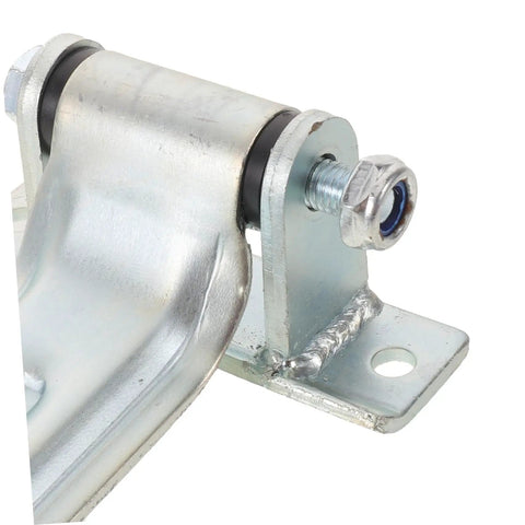 Heavy Duty Truck Door Hinge For Utility Trailer And Refrigerated Truck With Iron Construction And Anticorrosion Finish Delivers High Strength And Stable Temperature Control For Cargo Applications, silver metal close-up