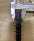 Caliper measuring 10 Pack Drip Irrigation Barbed Coupling Fittings Easy Install For Three Quarter Inch Tubing 20mm OD 0.6 Inch ID