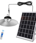 Lit 3000 Lumen Solar Shed Light Hanging Pendant For Indoor Outdoor Use IP66 Waterproof Dusk To Dawn Sensor LED Lamp with Panel