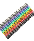 Wire Numbering Marker C Shape Cable Marker Tubes For Quick Cable ID 150 Pcs KCM 1.5mm colorful snap-in plastic tags